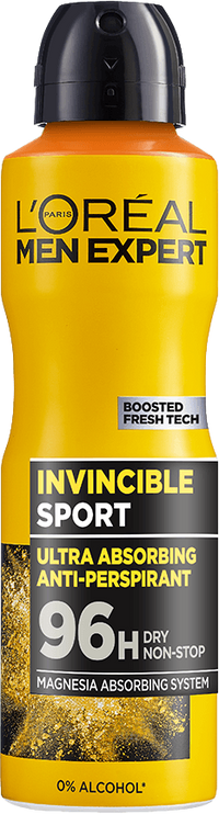 Deodorantspray Invincible Sport Men Expert hero packshot