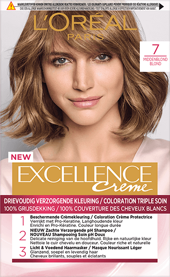 Haarverf met Grijsdekking Middenblond L Or al Paris