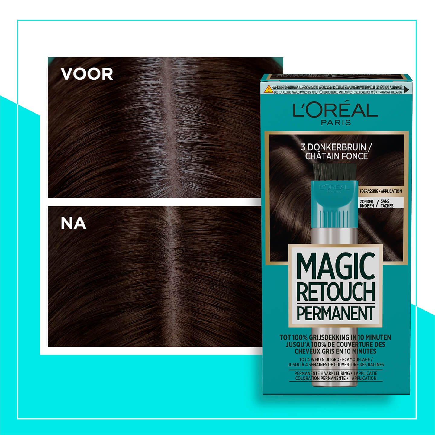 Magic Retouch Permanent 3 Donkerbruin L'Oréal Paris