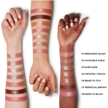 Infaillible lippenstift 24h 111 arm swatches