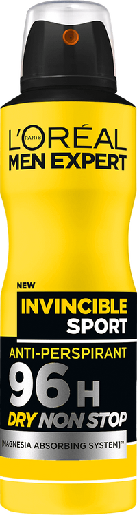 Deodorantspray Invincible Sport Men Expert hero packshot