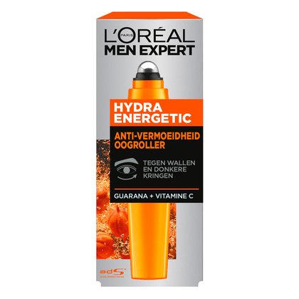 Men Expert Hydra Energetic Oogroller Verpakking achterkant